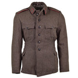 Echte Bulgaarse legerjack Wol Wol Militair-uitgegeven Surplus Uniform Grey-Brown