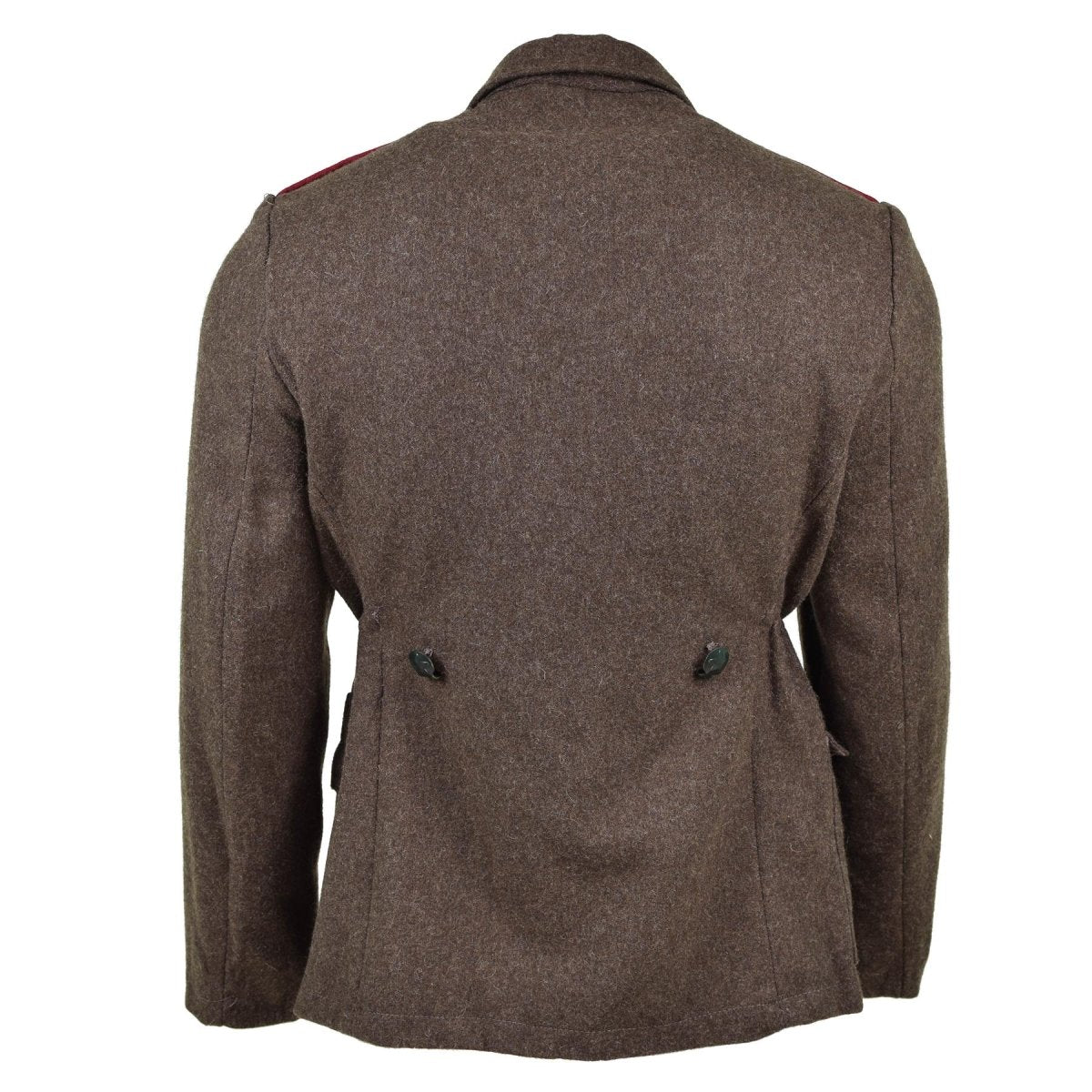 Echte Bulgaarse legerjack Wol Wol Militair-uitgegeven Surplus Uniform Grey-Brown