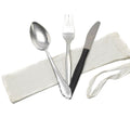 Echt Tsjechisch leger 3 stuks aluminium bestek Set White Bag Militair Surplus