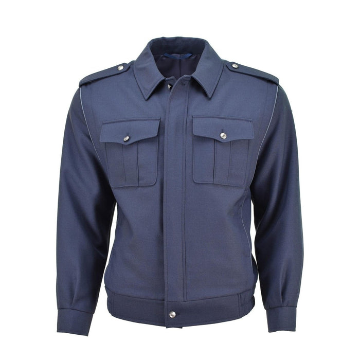 Echte Tsjechische legerblauwe blouson zilveren knopen casual militaire blousejas NIEUW - GoMilitar