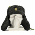 Echt Tsjechisch leger Cap Militaire winterhoed ushanka grijze olijfhoed met badge nieuw
