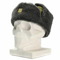 Echt Tsjechisch leger Cap Militaire winterhoed ushanka grijze olijfhoed met badge nieuw
