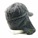 Echt Tsjechisch leger winterkap ushanka grijze bont warme hoed cz militaire isignia