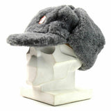 Echt Tsjechisch leger winterkap ushanka grijze bont warme hoed cz militaire isignia