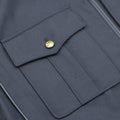 Echt Tsjechisch militair blauwe blouse jas Golden Knopen Casual Army Blouson Nieuw