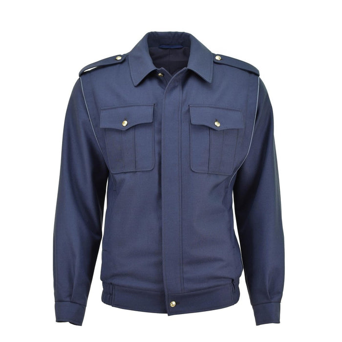 Echte Tsjechische militaire blauwe blousejas met gouden knopen casual legerblouson NIEUW - GoMilitar