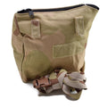 Echte Nederlands Leger gasmasker Tas Militair Surplus Desert Camo Schouderzak Nieuw