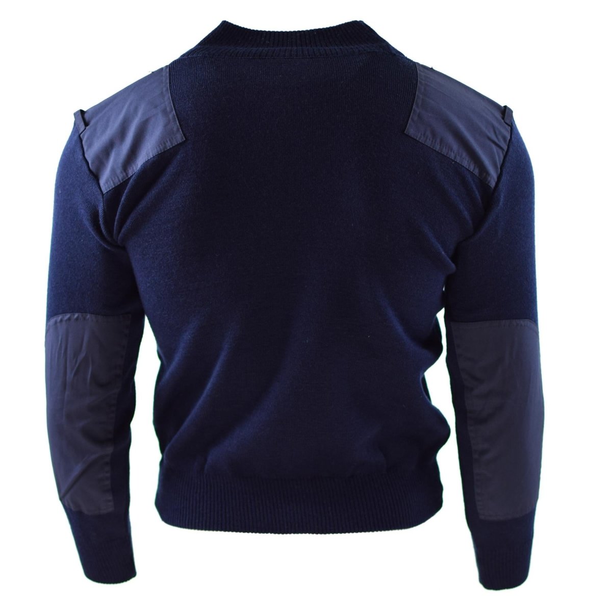 Echte Nederlandse leger pullover blauw jumper militaire trui ronde nek officier