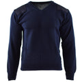 Echte Nederlandse leger trui blauwe jumper militaire pullover ronde nek officier
