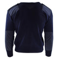 Echte Nederlandse leger trui blauwe jumper militaire pullover ronde nek officier