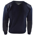 Echte Nederlandse leger trui blauwe jumper militaire pullover ronde nek officier