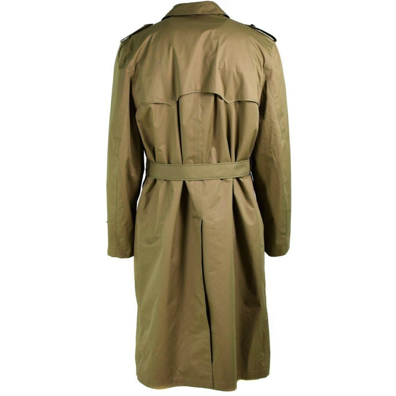 Echte Nederlandse leger damesjas kaki lange officier trench jas met voering nieuw