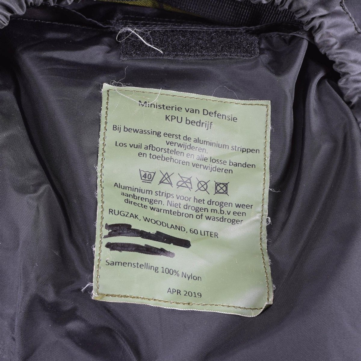 Echt Dutch Military Backpack DPM Patroon Rucksack Combat 60L Tactical Daypack