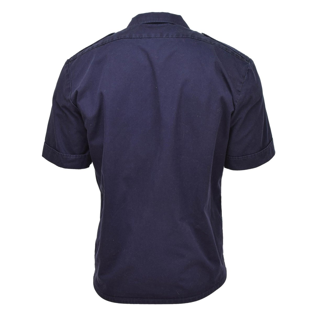 Echte Nederlandse militaire shirts Korte mouwen Korthuids vaste blauw militair surplus geknoopt