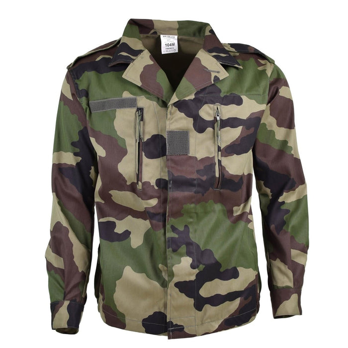 Echt Frans leger F2 gevechtsjack vermoeidheid CE camo militair - uitgifteoverschot NIEUW - GoMilitar