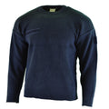 Echt Frans leger pullover blauw commando jumper militaire trui ronde nek