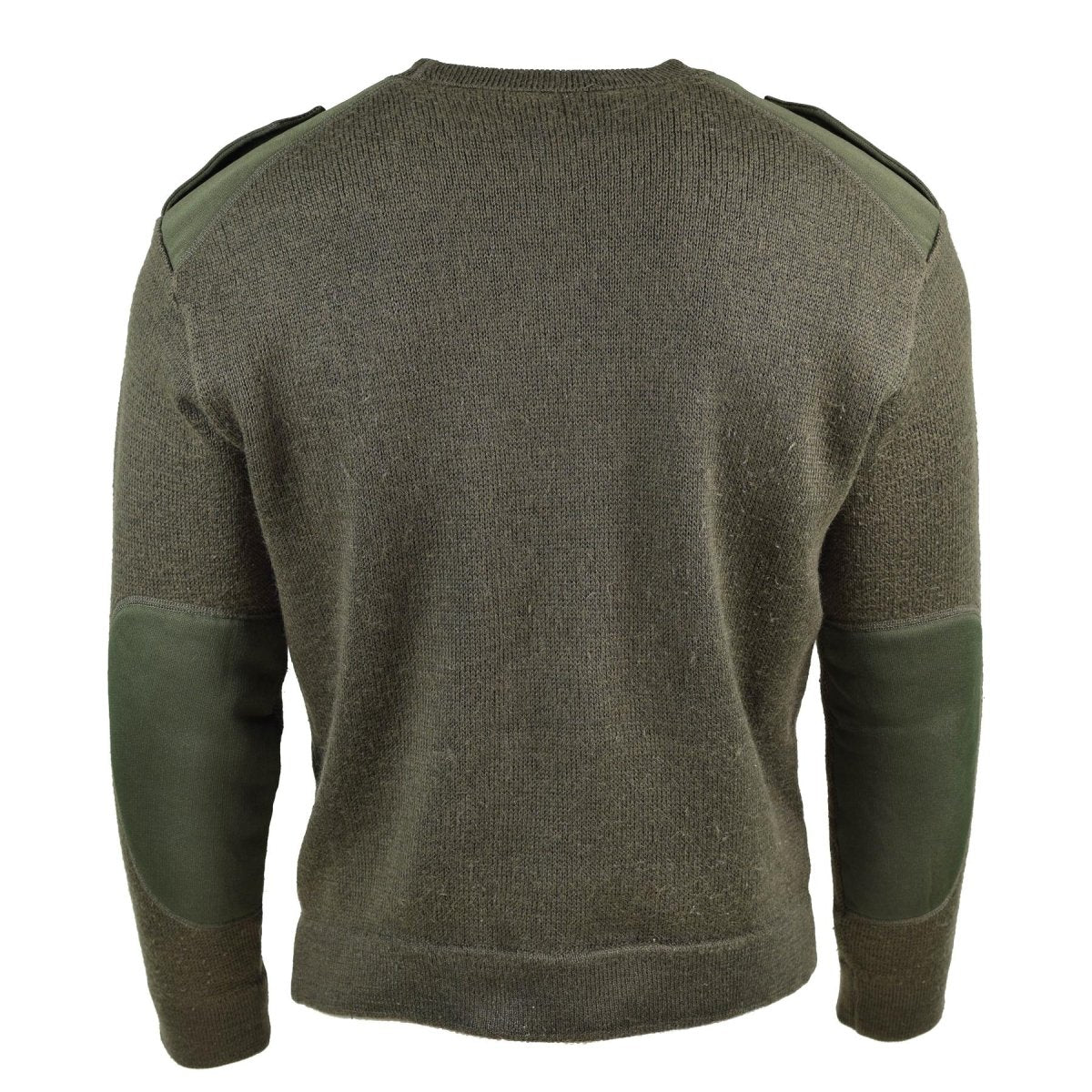 Echte Franse leger pullover olijfcommando jumper militaire trui ronde nek