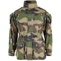 Echt Frans leger Smock jas CCE CAMO MILITAIRE GEVOEGEN PARKA SATEEN FELIN T4