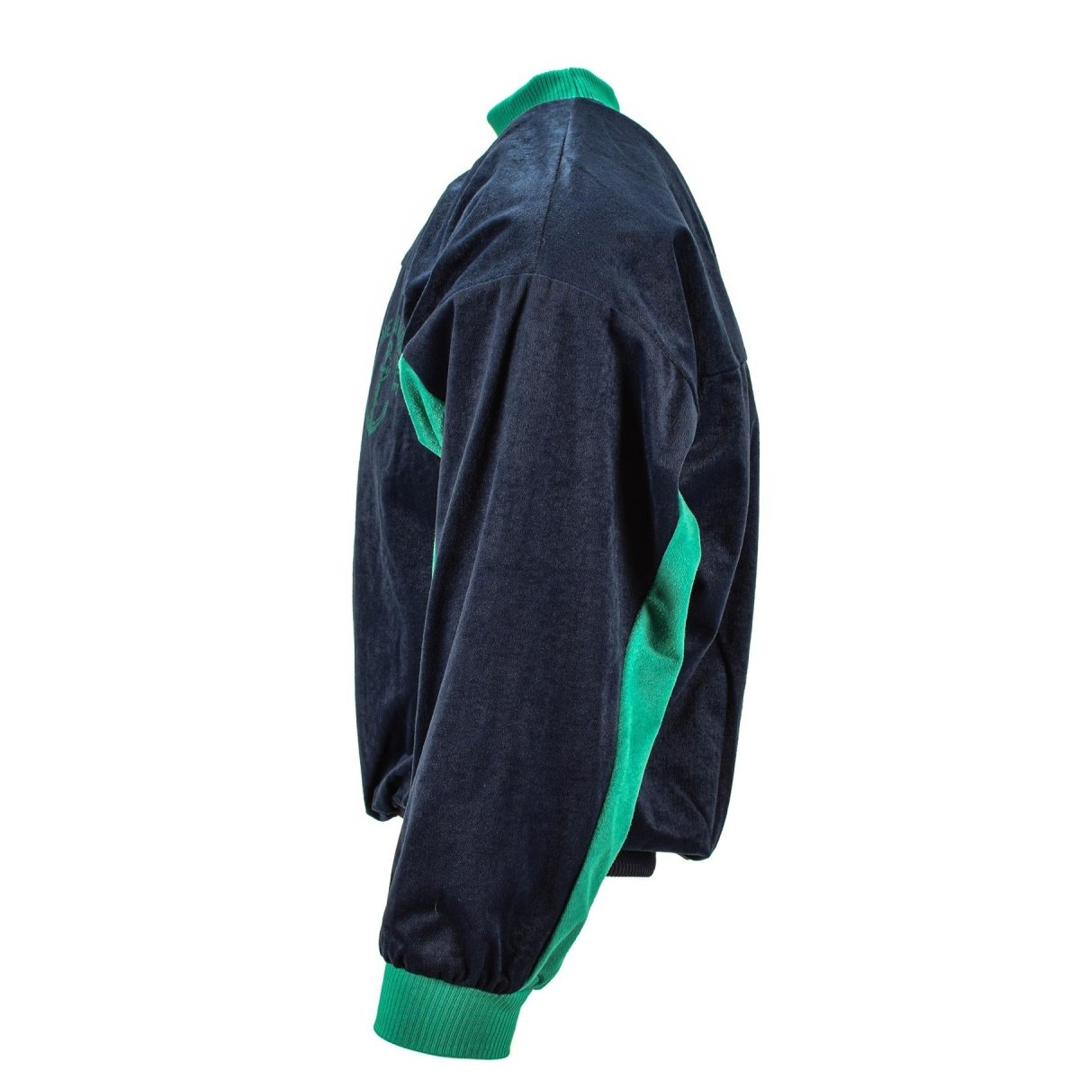 Echte Franse leger trui marine groene trainingsuit turtleneck sport jumper nieuw