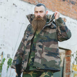 Echt Frans leger waterdichte trilaminaatjack cce camo camo hooded regenparka nieuw