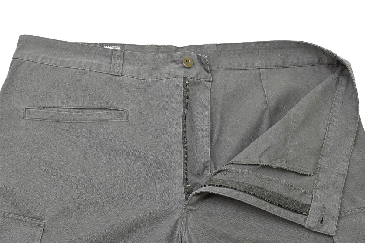 Echte Franse militaire luchtkrachten broek grijs versterkte werk vrachtbroek