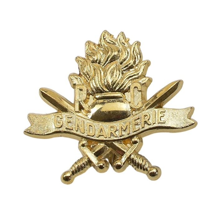 Echt Frans militair baretembleem Gendarmerie gouden knopinsigne NIEUW - GoMilitar