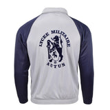 Echte Franse militaire school Sweatshirt sportjack loopt wandelen grijs blauw