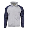 Echte Franse militaire school Sweatshirt sportjack loopt wandelen grijs blauw