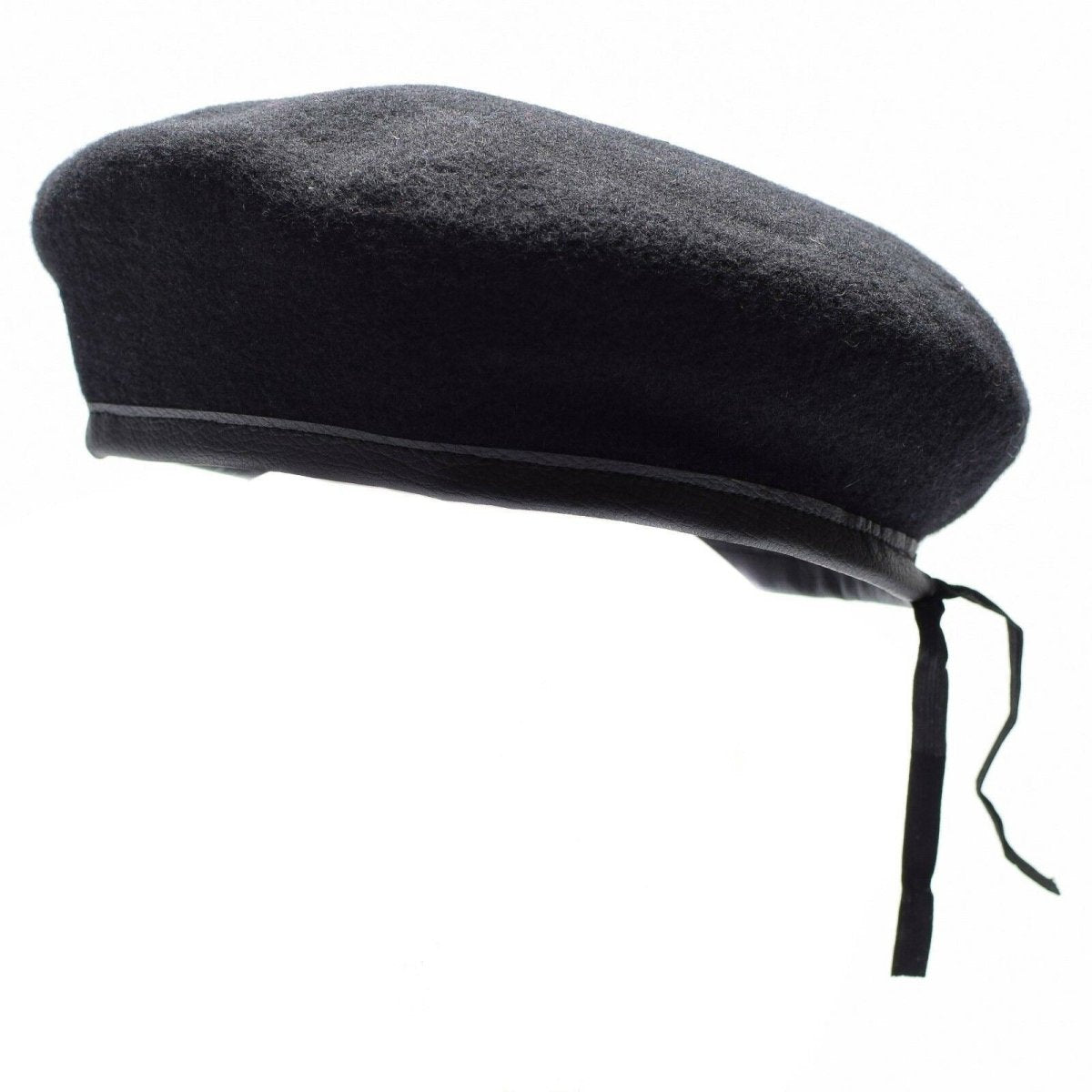 Echt Duits leger zwarte baret hoed militaire commando cap wol kwaliteit nieuw