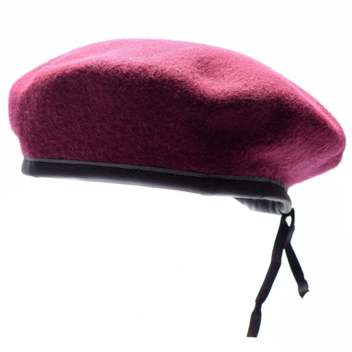 Echt Duits leger Bourgondische wijn baret militaire commando cap wolkwaliteit nieuw