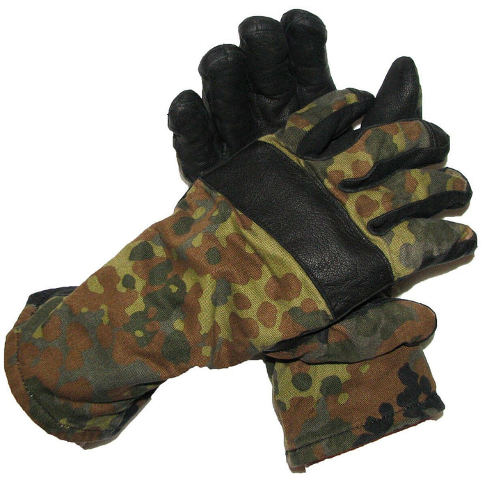 Echte Duitse legerflecktarn camo gevechtshandschoenen BW militaire uitgave voor alle doeleinden - GoMilitar