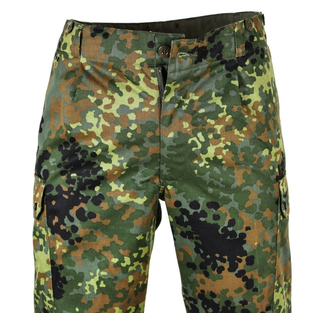Echt Duitse legernummer Flecktarn Pants Field Combat Camo BW -broek Nieuw