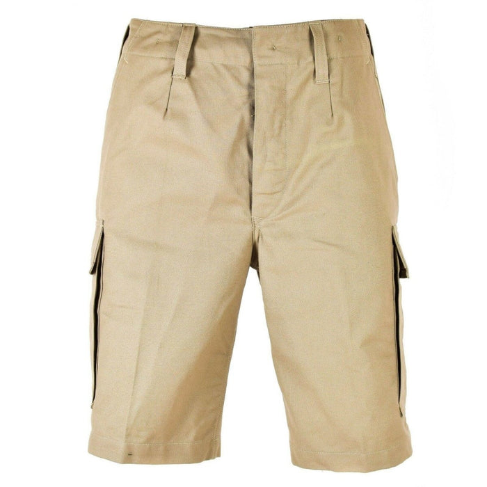 Echte Duitse legeruitgave MOLESKIN SHORTS Duurzame cargo zomer Khaki Beige NIEUW - GoMilitar