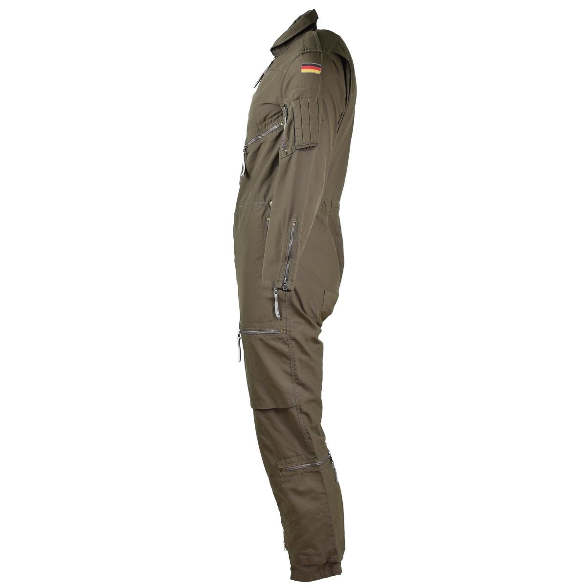 Echt Duitse leger Olive OD Algemene pakgevecht Tanker Coverall Jumpsuit Aramid