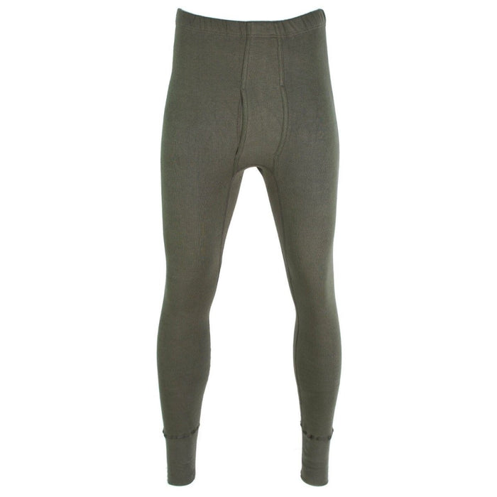 Echte lange onderbroek voor koud weer van het Duitse leger in OD Olive, thermische onderbroek voor warmte en comfort.