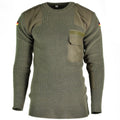 Echt Duitse leger pullover commando jumper groene olijftrui wol nieuw