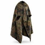 Echt Duitse legeropvang half tarpaulin fleckt. waterdicht canvas tent poncho