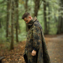 Genuine German army Shelter half tarpaulin fleckt. waterproof canvas tent poncho - GoMilitar