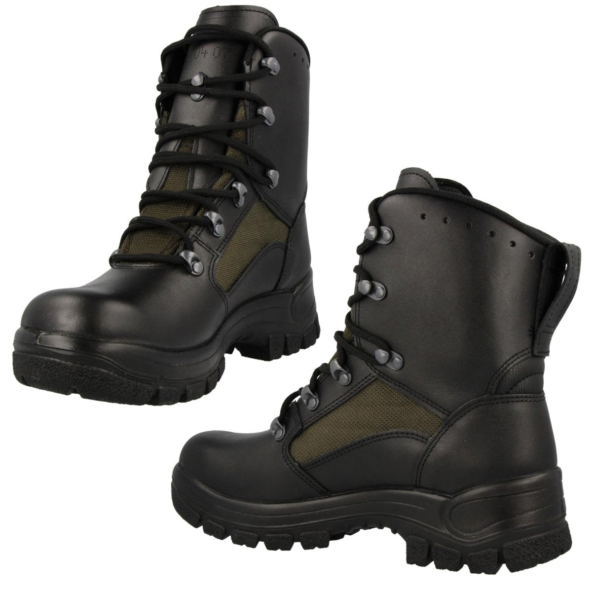 Echt Duits militair gevecht laarzen lederen textiel tactisch veldschoenen nieuw
