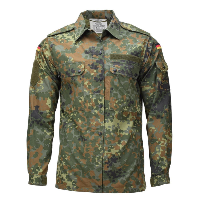 Flecktarn Camo Field-shirt voor dames met drukknopen