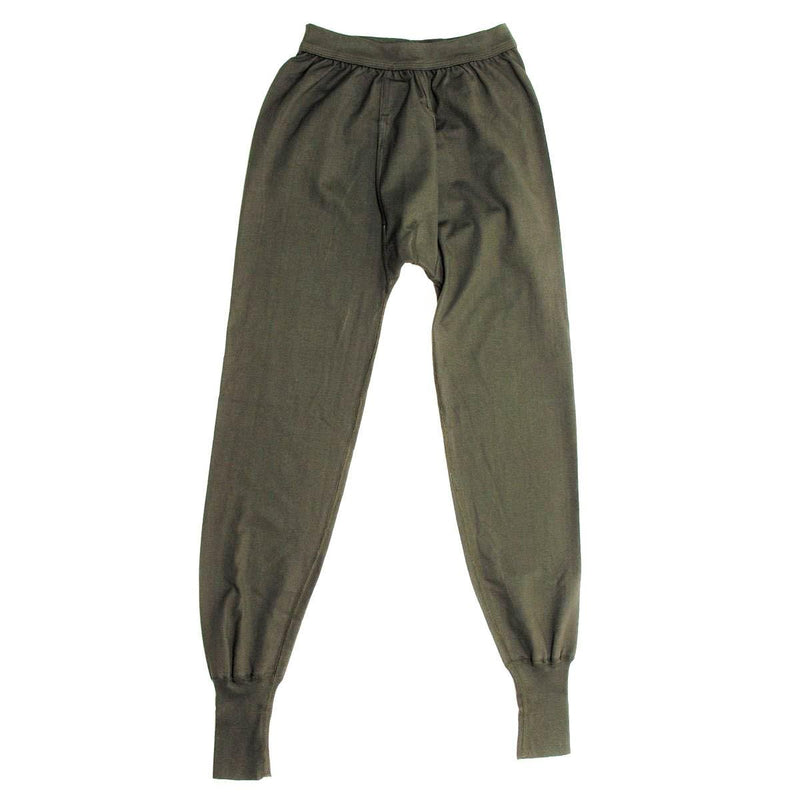 Echt Duitse militaire thermische onderbroek Winter katoenen broek Olijfsurplus Nieuw