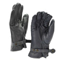 Echte Duitse politie -lederen handschoenen patrouille grijs gevoerde wol 100% winter warm nieuw