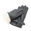 Echte Duitse politie -lederen handschoenen patrouille grijs gevoerde wol 100% winter warm nieuw