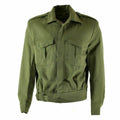 Echt Grieks legerveld Ike jas Gabardine Wool Blaze olijf militair nieuw