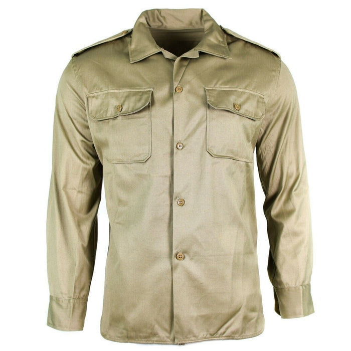 Echt Grieks legershirt vermoeidheid dode voorraad chino kaki militaire jas NIEUW - GoMilitar