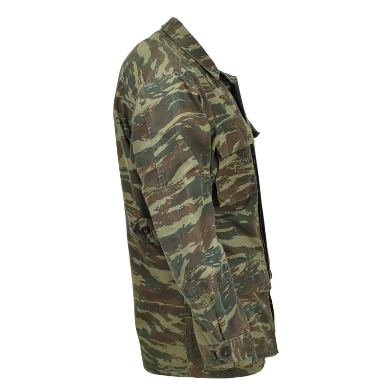 Echte Griekse militaire jas duurzaam veld tactische gevechten donkere hagedis camo
