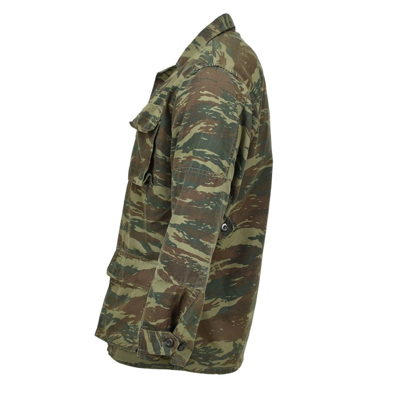 Echte Griekse militaire jas duurzaam veld tactische gevechten donkere hagedis camo