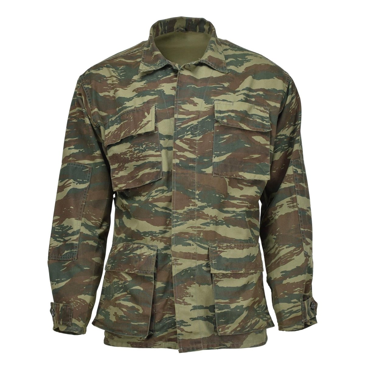 Echte Griekse militaire jas duurzaam veld tactische gevechten donkere hagedis camo
