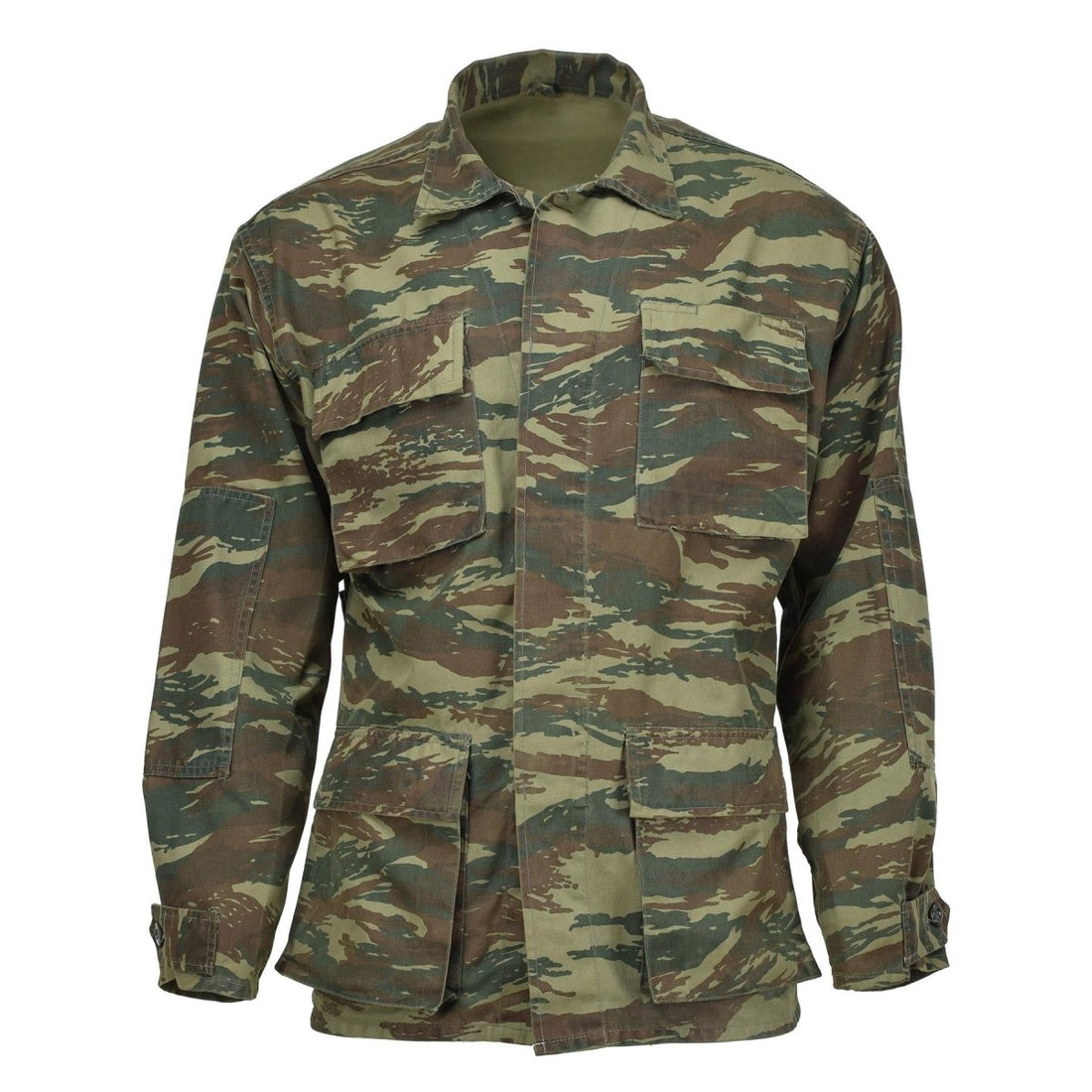 Echte Griekse militaire jas duurzaam veld tactische gevechten donkere hagedis camo