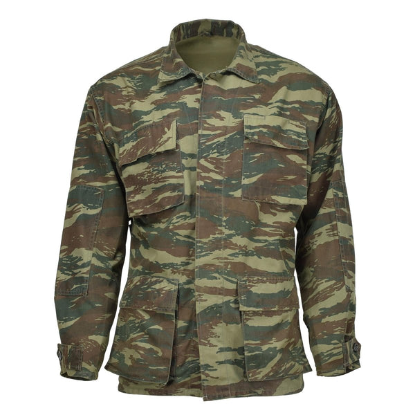 Echte Griekse militaire jas duurzaam veld tactische gevechten donkere hagedis camo